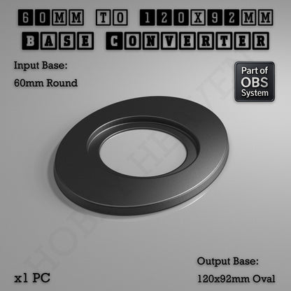 Round To Oval Bases Size Converters 3d Print Full Range