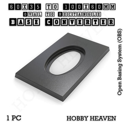 Oval to Rectangle Base Converters 3D Print Full Range