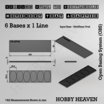 Oval to Rectangle Movement Tray Adapters