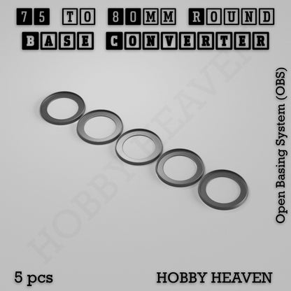 Round to Round Base Converters 3D Print Full Range
