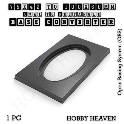 Oval to Rectangle Base Converters 3D Print Full Range