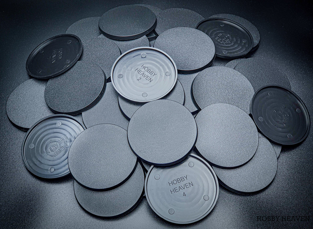 80mm Round Plain Plastic Bases