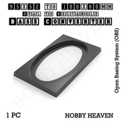 Oval to Rectangle Base Converters 3D Print Full Range
