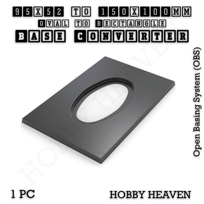 Oval to Rectangle Base Converters 3D Print Full Range