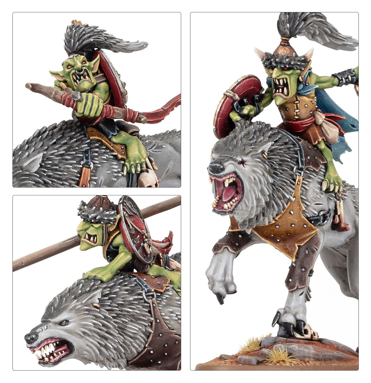 Gloomspite Gitz: Snarlboss & Wolfgit Retinue