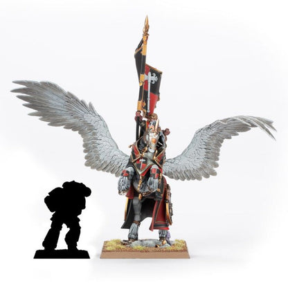 Kingdom of Bretonnia: Battle Standard Bearer On Royal Pegasus