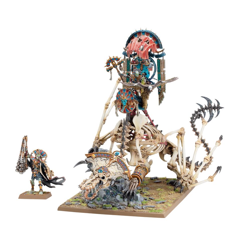 Tomb Kings of Khemri: Tomb King/Liche Priest on Necrolith Bone Dragon