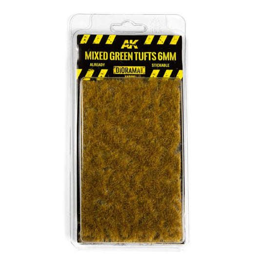 AK Interactive Mixed Green Tufts 6mm AK8119