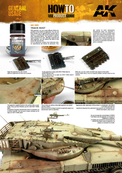 AK Interactive Pigment - Track Rust AK085