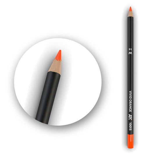 AK Interactive Watercolor Pencil Vivid Orange AK10015