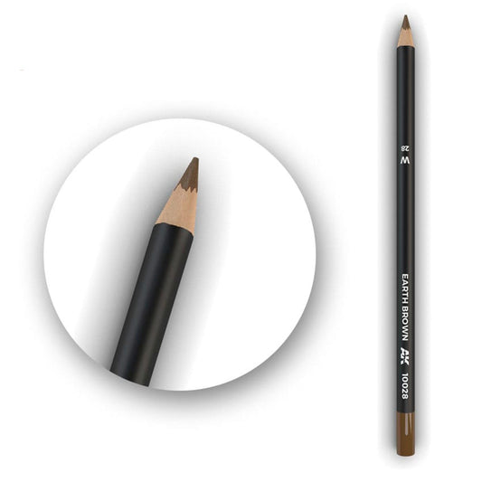 AK Interactive Watercolor Pencil Earth Brown AK10028