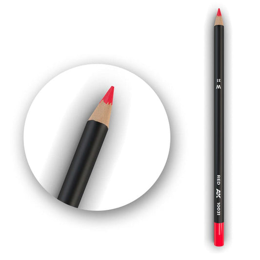 AK Interactive Watercolor Pencil Red AK10031