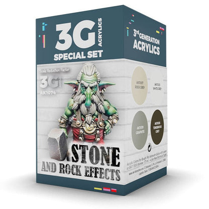 AK Interactive Wargame Color Set: Stone and Rock Effects (AK1074)