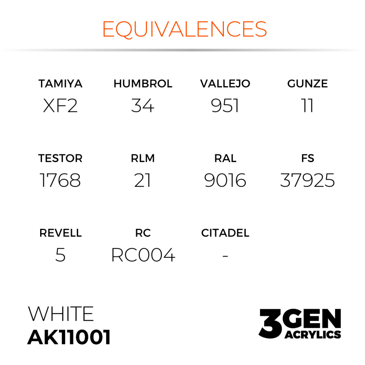 AK Interactive 3G - White 17ml (AK11001)