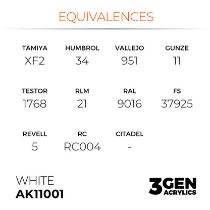 AK Interactive 3G - White 17ml (AK11001)