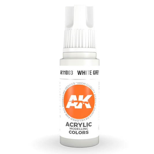 AK Interactive 3rd Gen Acrylic - White Grey 17ml AK11003