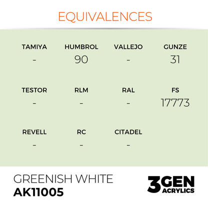 AK Interactive 3G - Greenish White 17ml (AK11005)