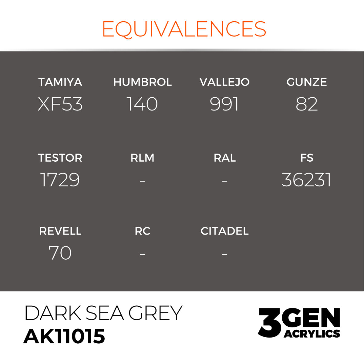 AK Interactive 3G - Dark Sea Grey 17ml (AK11015)