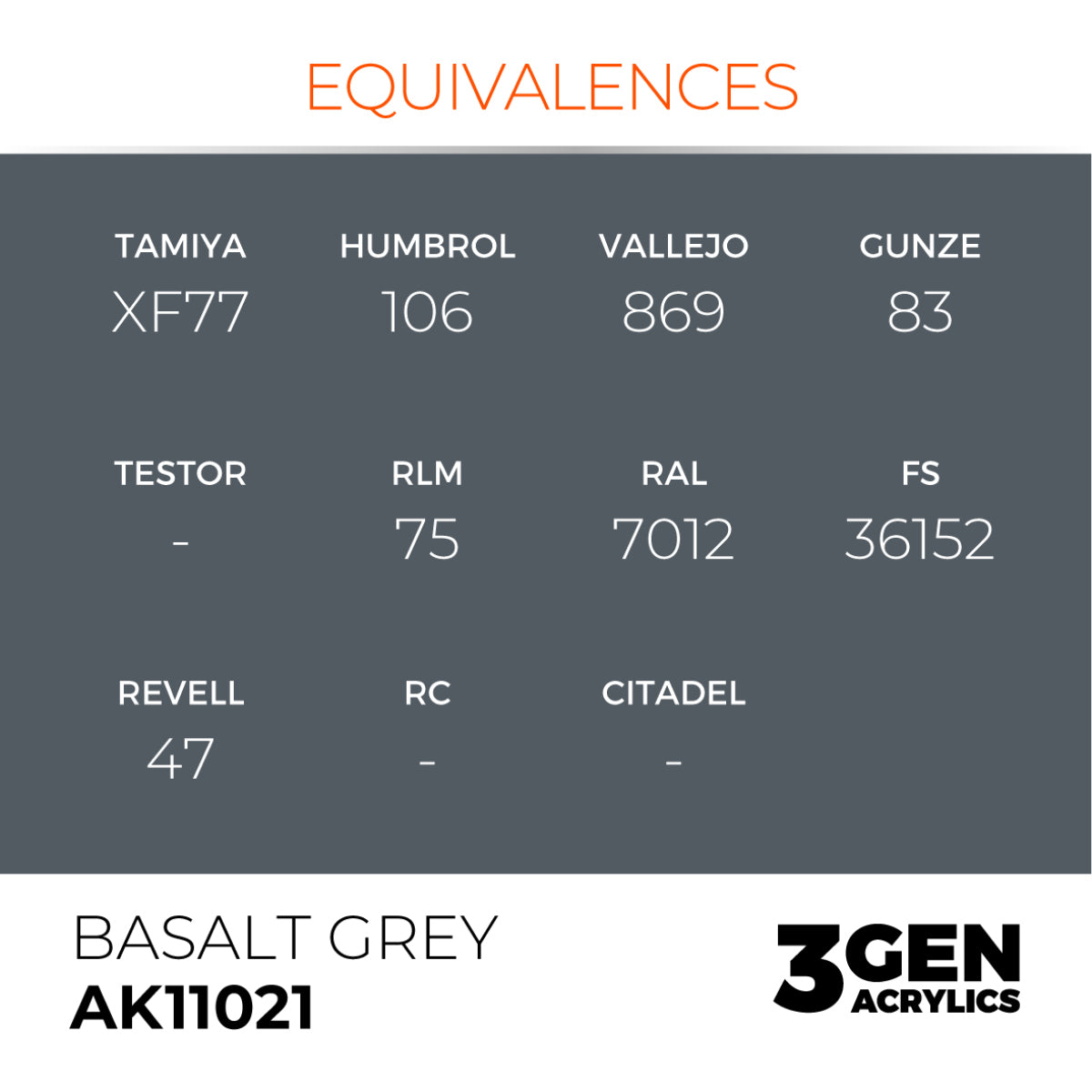 AK Interactive 3G - Basalt Grey 17ml (AK11021)