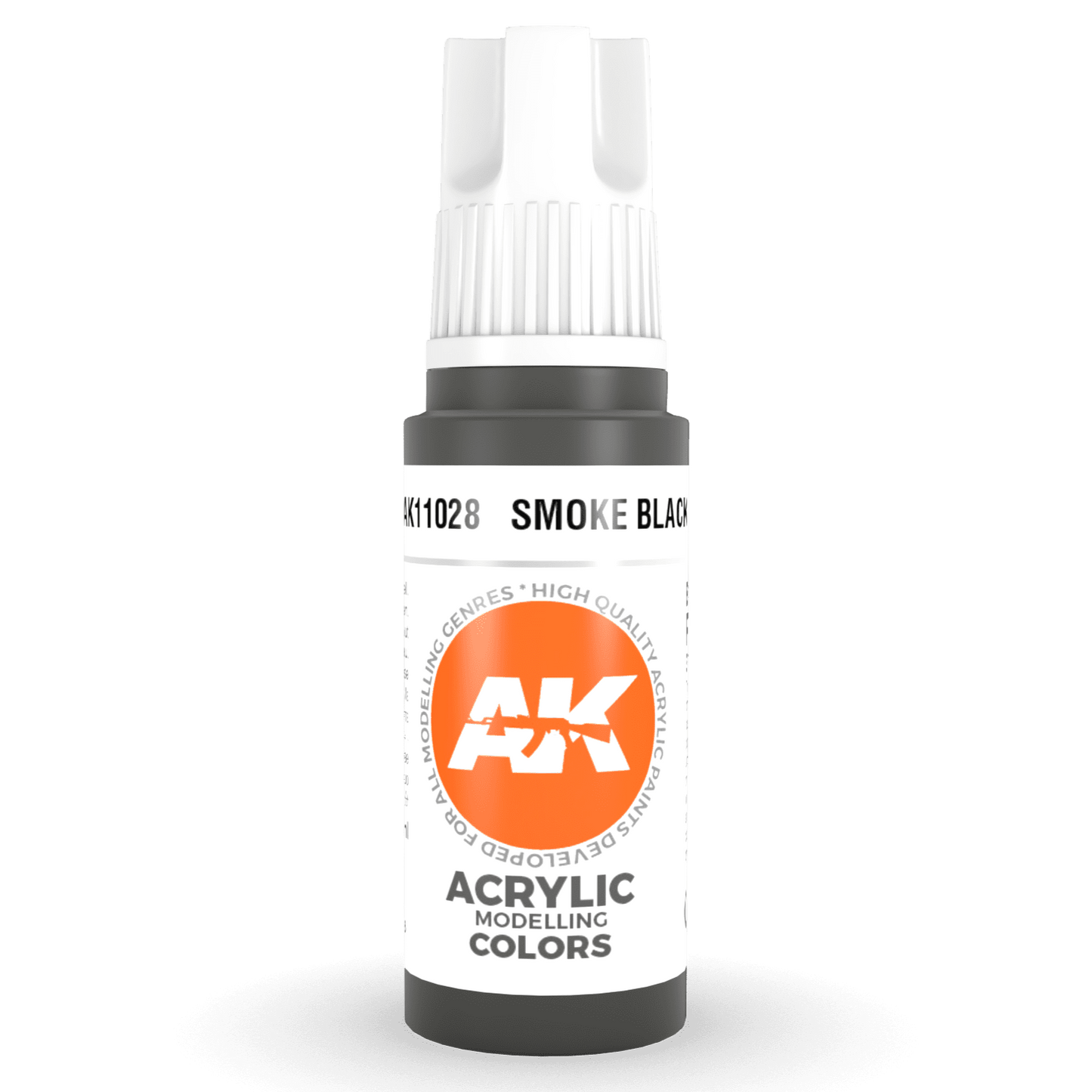 AK Interactive 3rd Gen Acrylic - Smoke Black 17ml AK11028