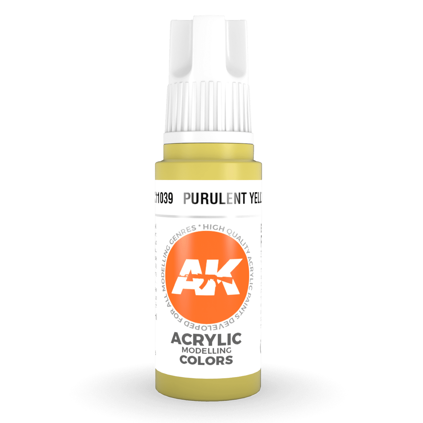 AK Interactive - 3rd Gen Acrylic - Purulent Yellow 17ml AK11039