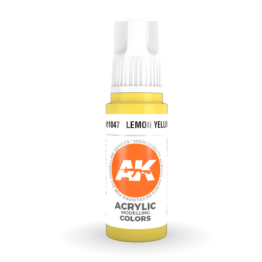 AK Interactive 3rd Gen Acrylic - Lemon Yellow 17ml AK11047