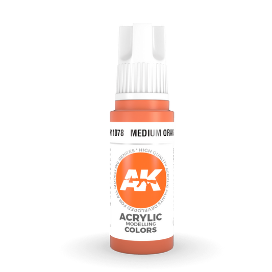 AK Interactive 3rd Gen Acrylic - Medium Orange 17ml AK11078