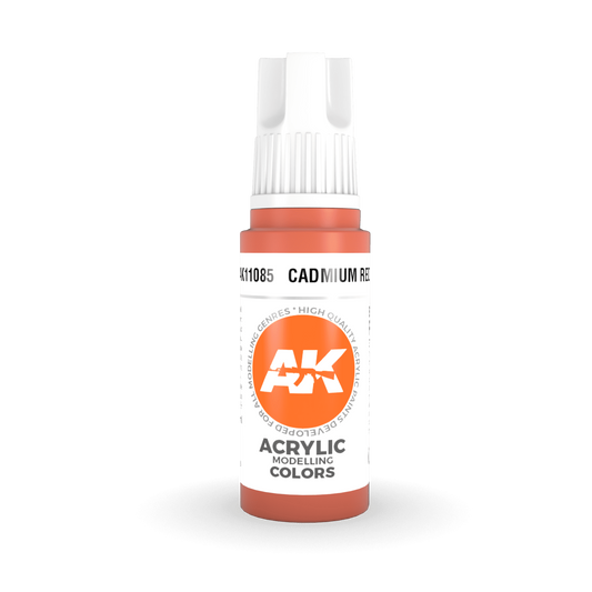 AK Interactive 3rd Gen Acrylic - Cadmium Red 17ml AK11085