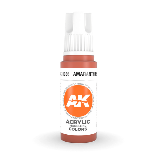 AK Interactive 3rd Gen Acrylic - Amaranth Red 17ml AK11086