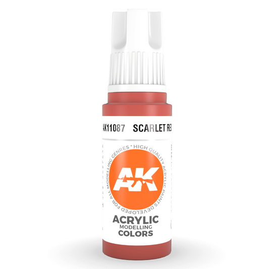 AK Interactive 3rd Gen Acrylic - Scarlet Red 17ml AK11087