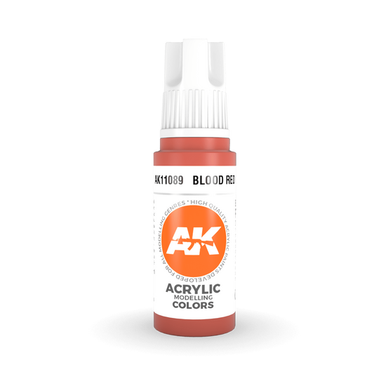 AK Interactive 3rd Gen Acrylic - Blood Red 17ml AK11089