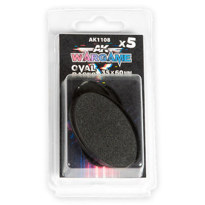 AK Interactive - Oval Bases 35x60mm x 5