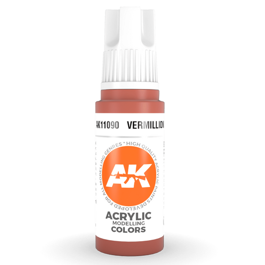 AK Interactive 3rd Gen Acrylic - Vermillion 17ml AK11090