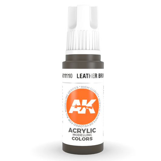 AK Interactive 3rd Gen Acrylic - Leather Brown 17ml AK11110