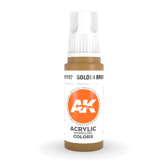 AK Interactive 3rd Gen Acrylic - Golden Brown 17ml AK11117