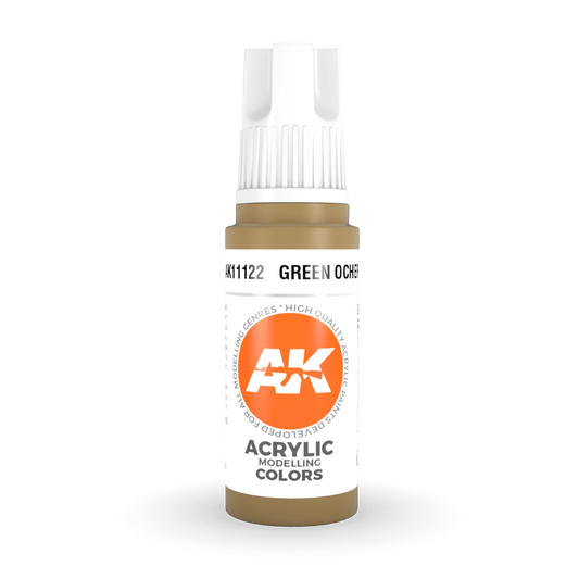 AK Interactive 3rd Gen Acrylic - Green Ocher 17ml AK11122
