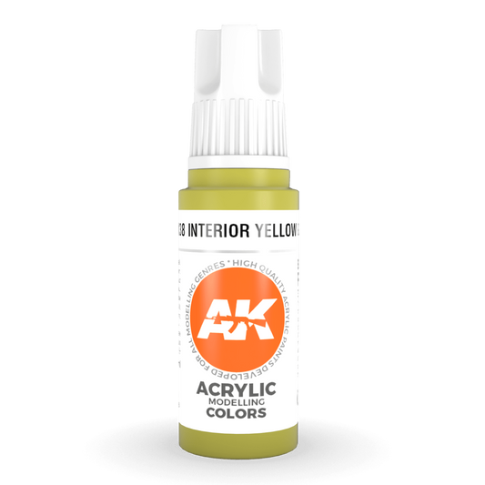 AK Interactive 3rd Gen Acrylic - Interior Yellow Green (was Pear Green) 17ml AK11138