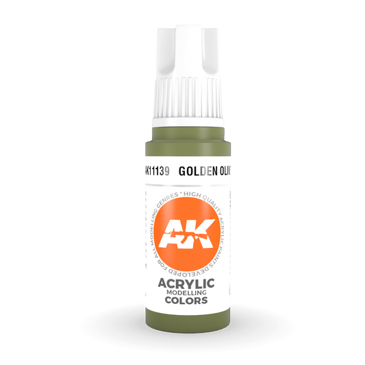 AK Interactive 3rd Gen Acrylic - Golden Olive 17ml AK11139