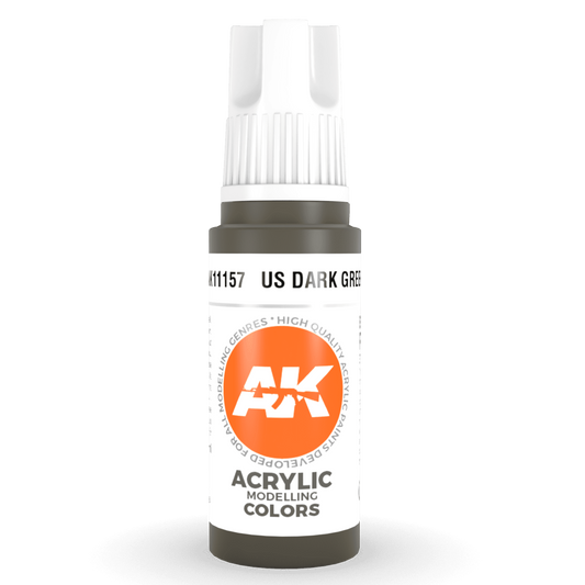 AK Interactive 3rd Gen Acrylic - US Dark Green 17ml AK11157