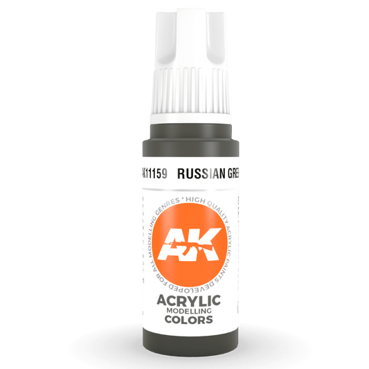 AK Interactive 3rd Gen Acrylic - Russian Green 17ml AK11159