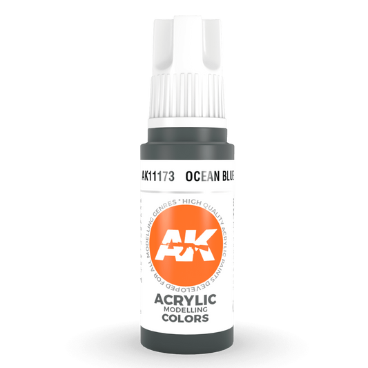 AK Interactive 3rd Gen Acrylic - Ocean Blue 17ml AK11173
