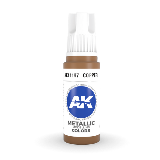 AK Interactive 3rd Gen Acrylic - Copper 17ml AK11197