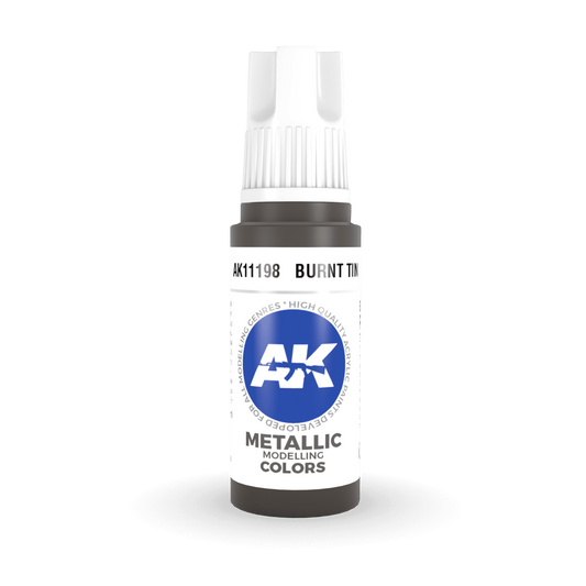 AK Interactive 3rd Gen Acrylic - Burnt Tin 17ml AK11198
