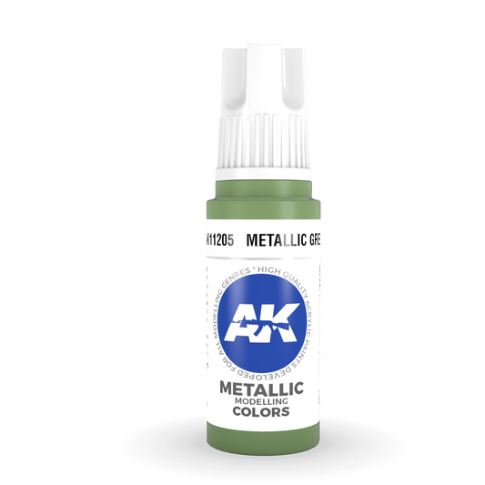 AK Interactive 3rd Gen Acrylic - Metallic Green 17ml AK11205