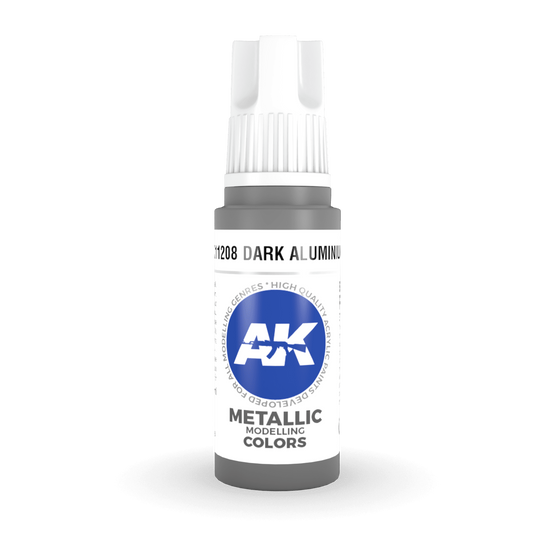 AK Interactive 3rd Gen Acrylic - Dark Aluminium 17ml AK11208