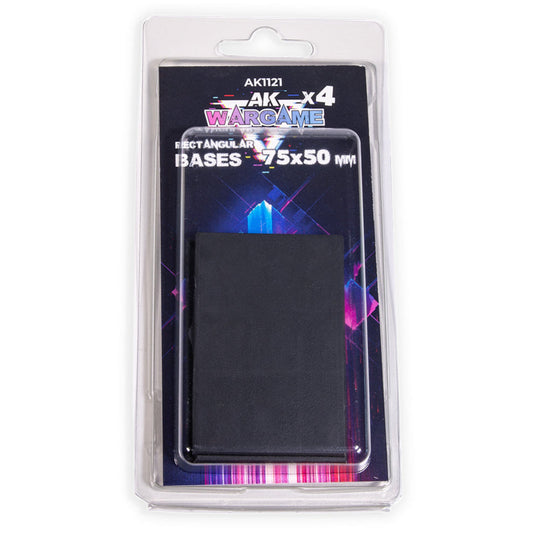 AK Interactive - Rectangular Bases 75x50mm x 4
