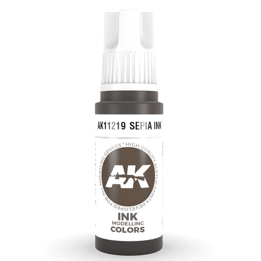 AK Interactive 3rd Gen Acrylic - Sepia INK 17ml AK11219