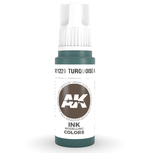 AK Interactive 3rd Gen Acrylic - Turquoise INK 17ml AK11220