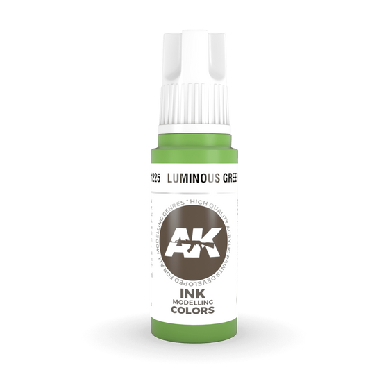 AK Interactive 3rd Gen Acrylic - Luminous Green INK 17ml AK11225