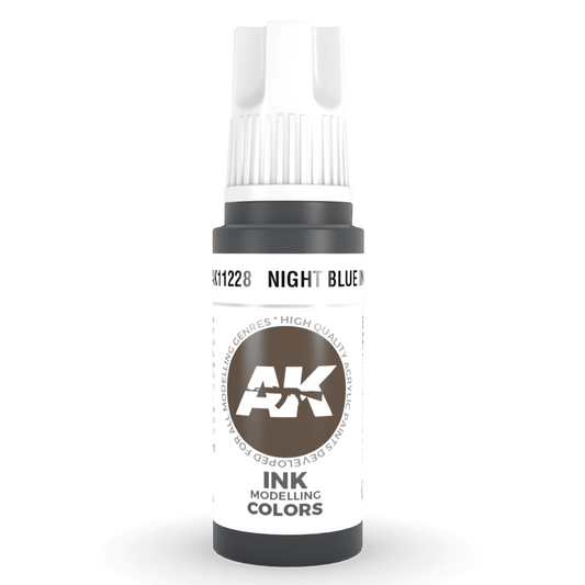 AK Interactive 3rd Gen Acrylic - Night Blue INK 17ml AK11228